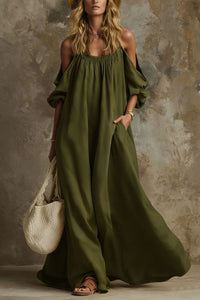 Willluxe® Resort Spaghetti Strap Swing Maxi Dress