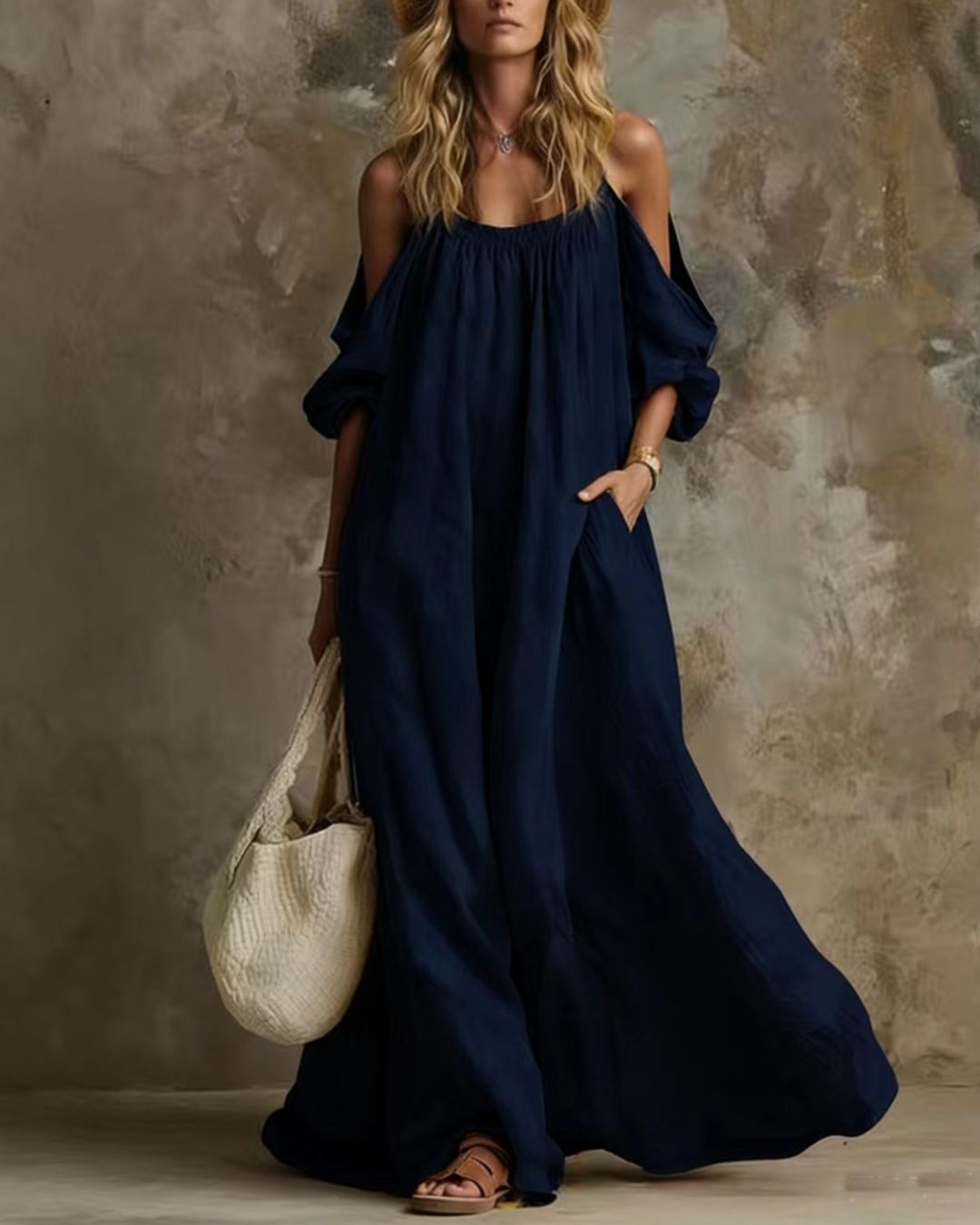 Willluxe® Resort Spaghetti Strap Swing Maxi Dress