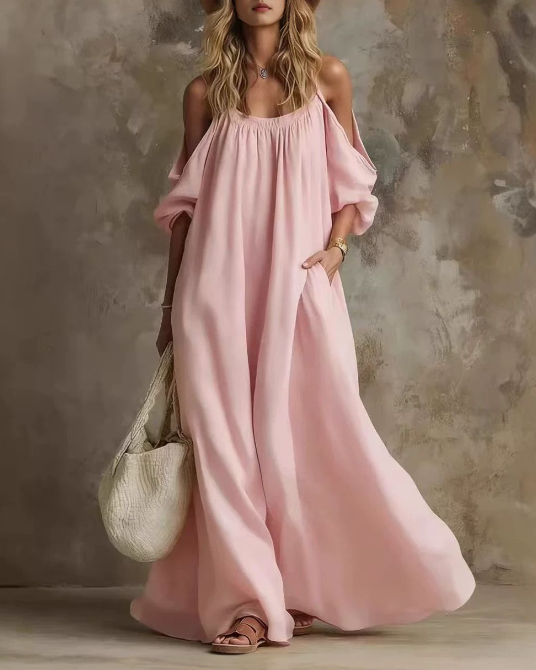 Willluxe® Resort Spaghetti Strap Swing Maxi Dress