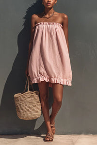 Willluxe® Strapless Ruched Toni Mini Dress