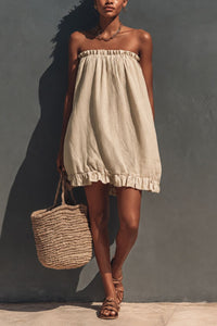 Willluxe® Strapless Ruched Toni Mini Dress