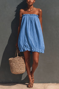 Willluxe® Strapless Ruched Toni Mini Dress
