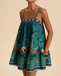 Willluxe® Boho Floral Print Slip Mini Dress
