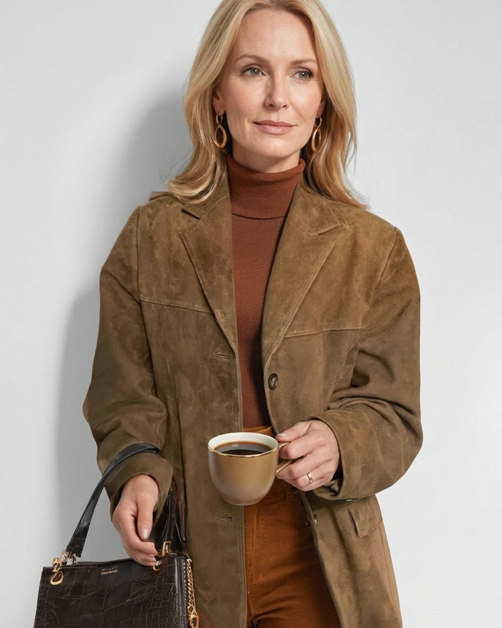 Willluxe® Vintage Relaxed Fit Pocket Blazer