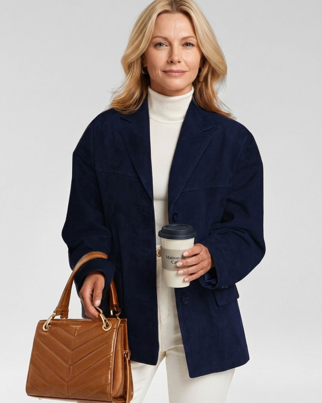Willluxe® Vintage Relaxed Fit Pocket Blazer