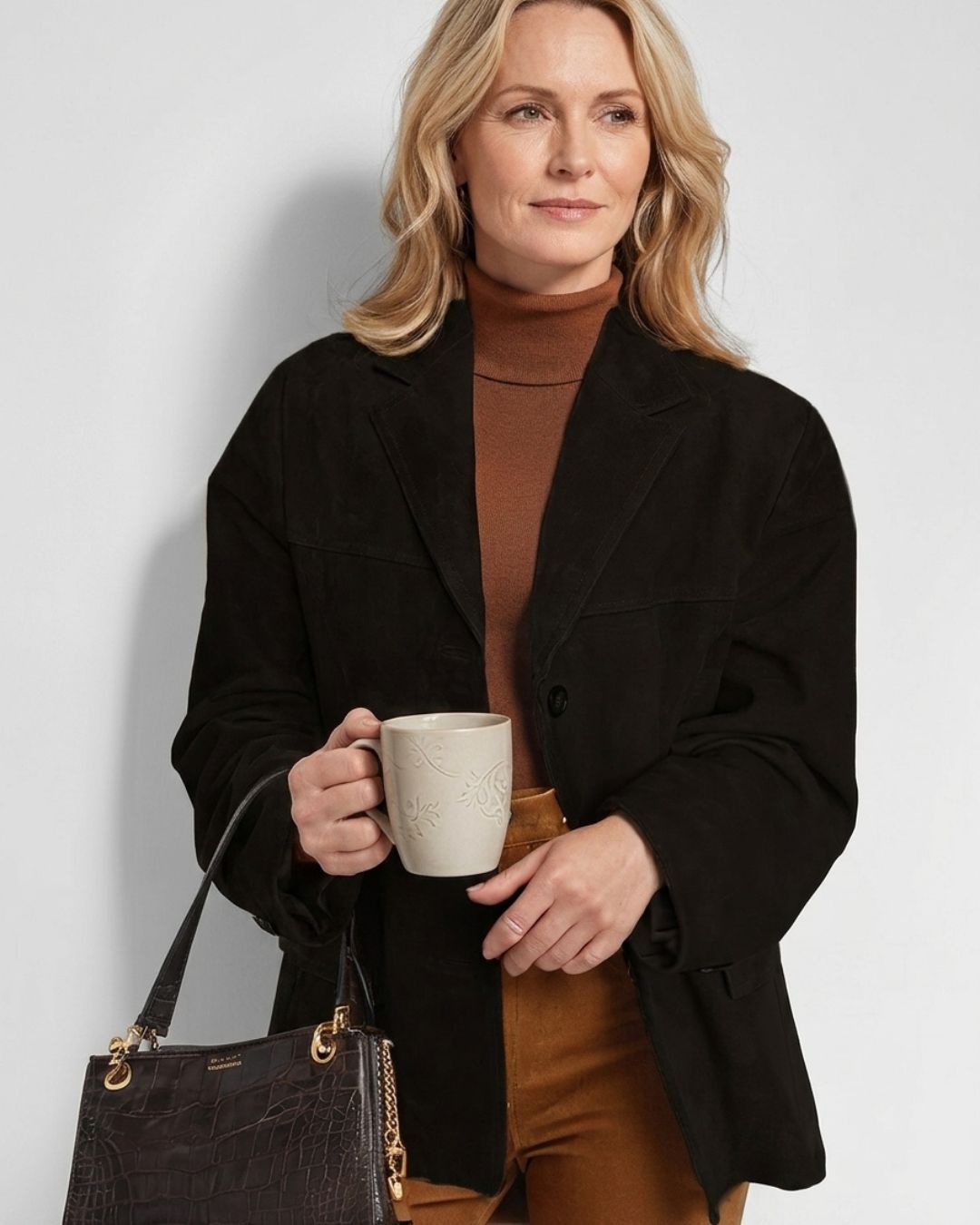 Willluxe® Vintage Relaxed Fit Pocket Blazer