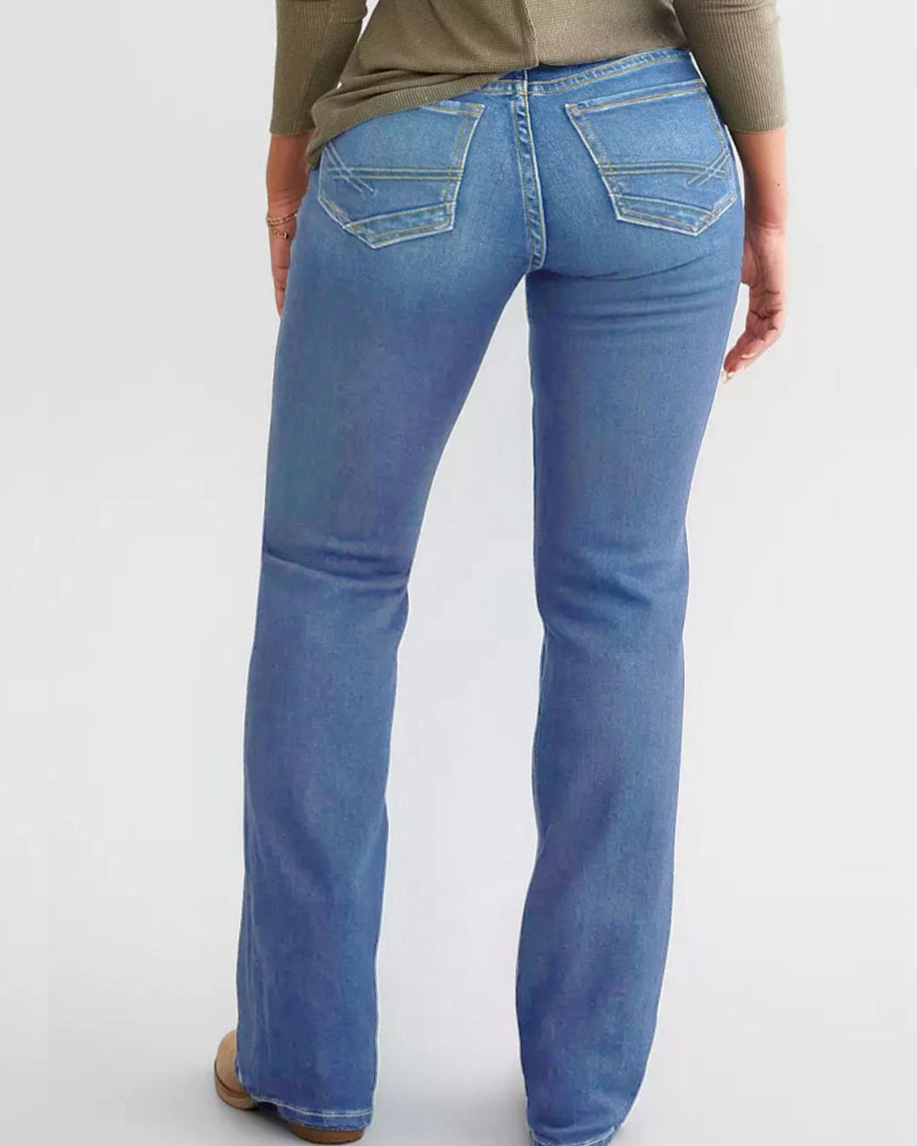 Willluxe® Stretch Slim Fit Kick Flare Jeans