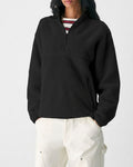 Willluxe® Fleece Half-Zip Mock Neck Pullover