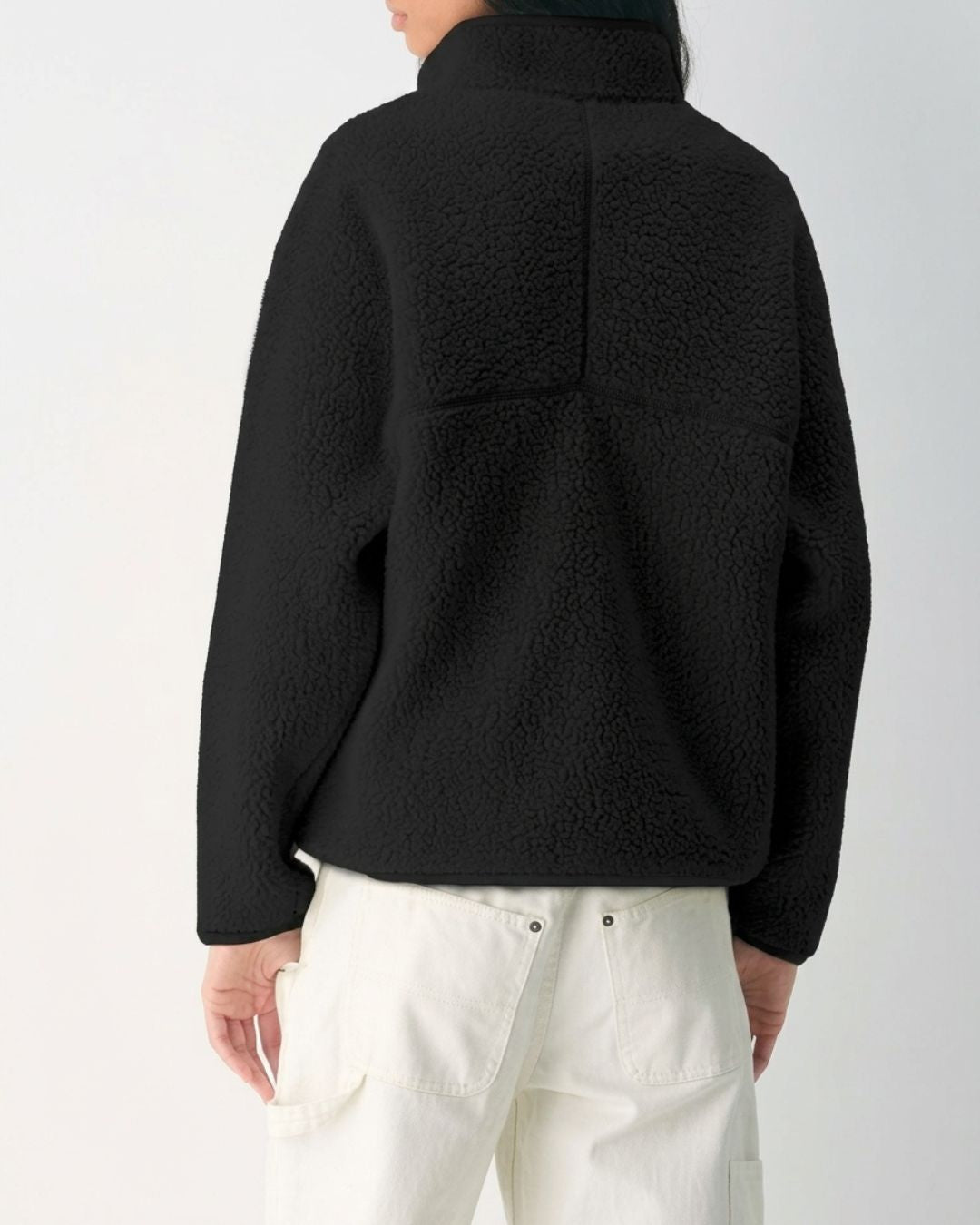 Willluxe® Fleece Half-Zip Mock Neck Pullover