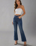Willluxe® High Stretch Pull-On Slim Flare Jeans