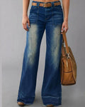 Willluxe® High-Waisted Relaxed Straight Jeans