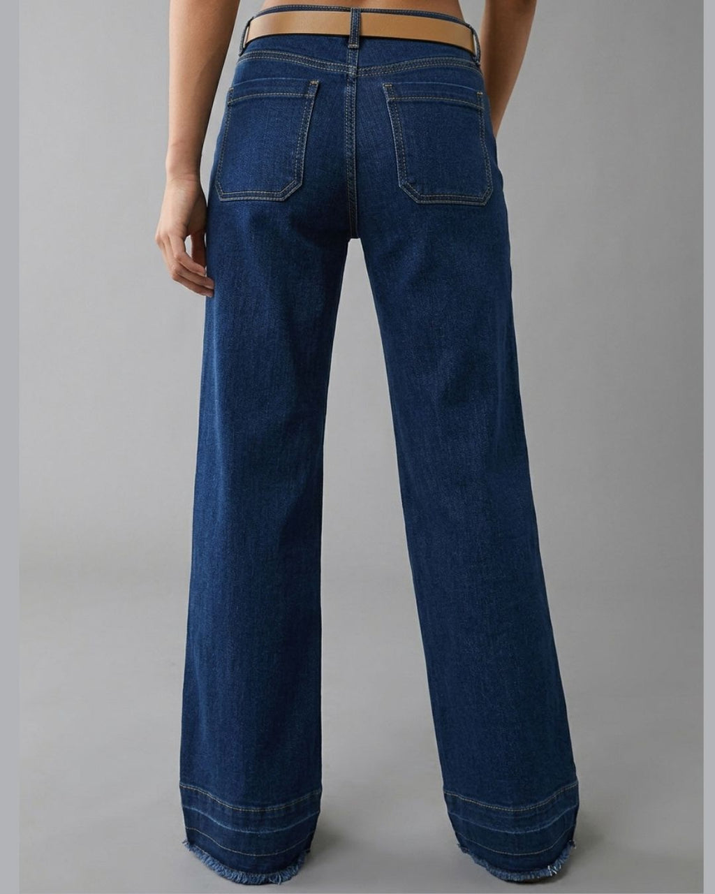 Willluxe® High-Waisted Relaxed Straight Jeans