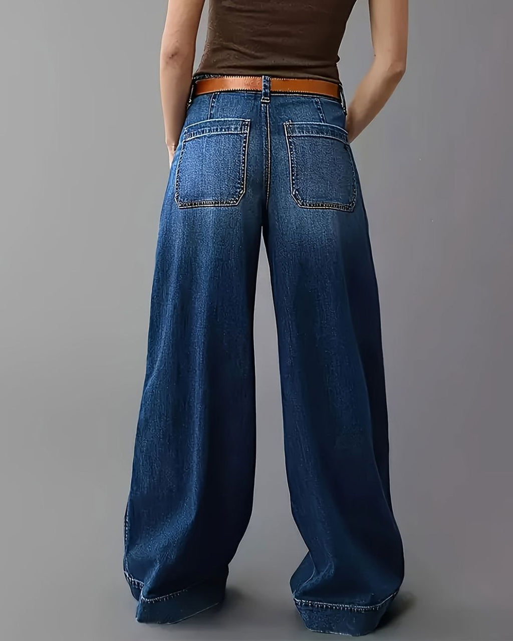 Willluxe® Casual Wide-Leg Straight Jeans