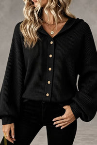 Willluxe® Hooded Corduroy Button-Up Jacket