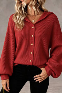 Willluxe® Hooded Corduroy Button-Up Jacket
