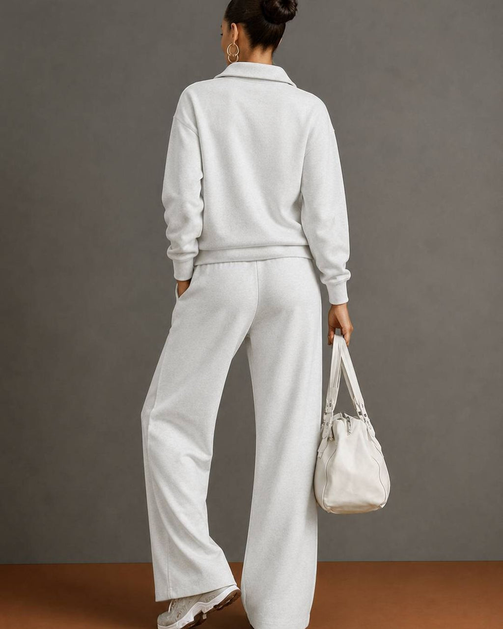 Willluxe® Half-Zip Sweatshirt & Pants Set