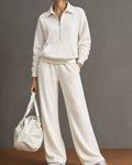 Willluxe® Half-Zip Sweatshirt & Pants Set