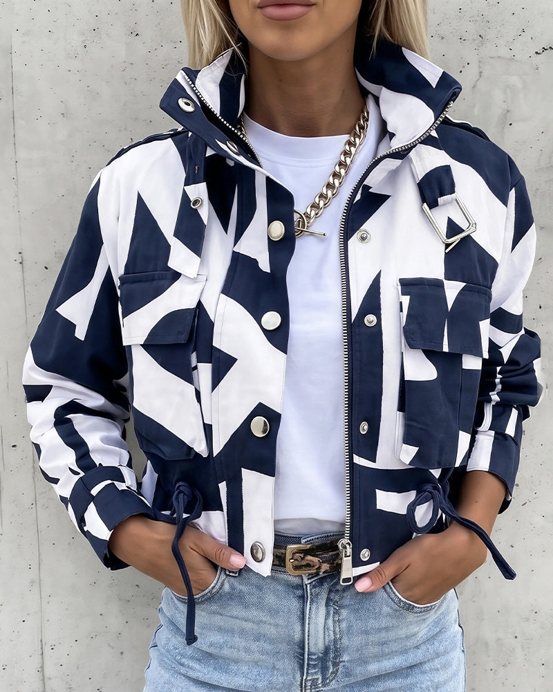 Willluxe® Urban Edge Cropped Utility Jacket
