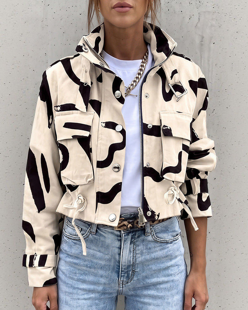 Willluxe® Urban Edge Cropped Utility Jacket