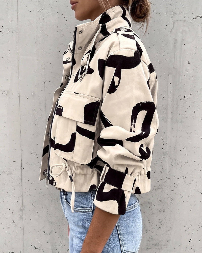 Willluxe® Urban Edge Cropped Utility Jacket