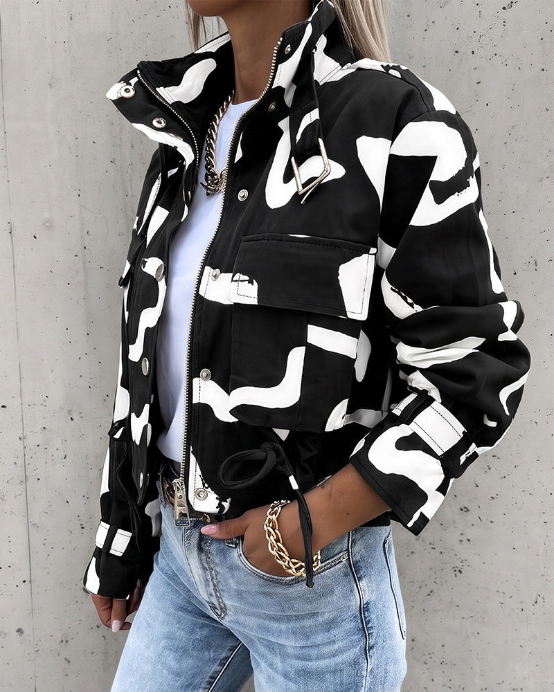Willluxe® Urban Edge Cropped Utility Jacket
