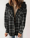 Willluxe® Fuzzy Hooded Pockets Jacket