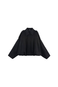 Willluxe® Batwing Sleeve Faux Suede Bomber Jacket