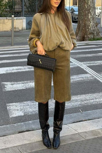 Willluxe® Oversized Batwing Sleeve Bomber Jacket
