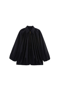 Willluxe® Oversized Batwing Sleeve Bomber Jacket