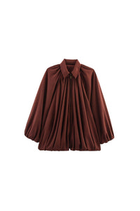 Willluxe® Oversized Batwing Sleeve Bomber Jacket