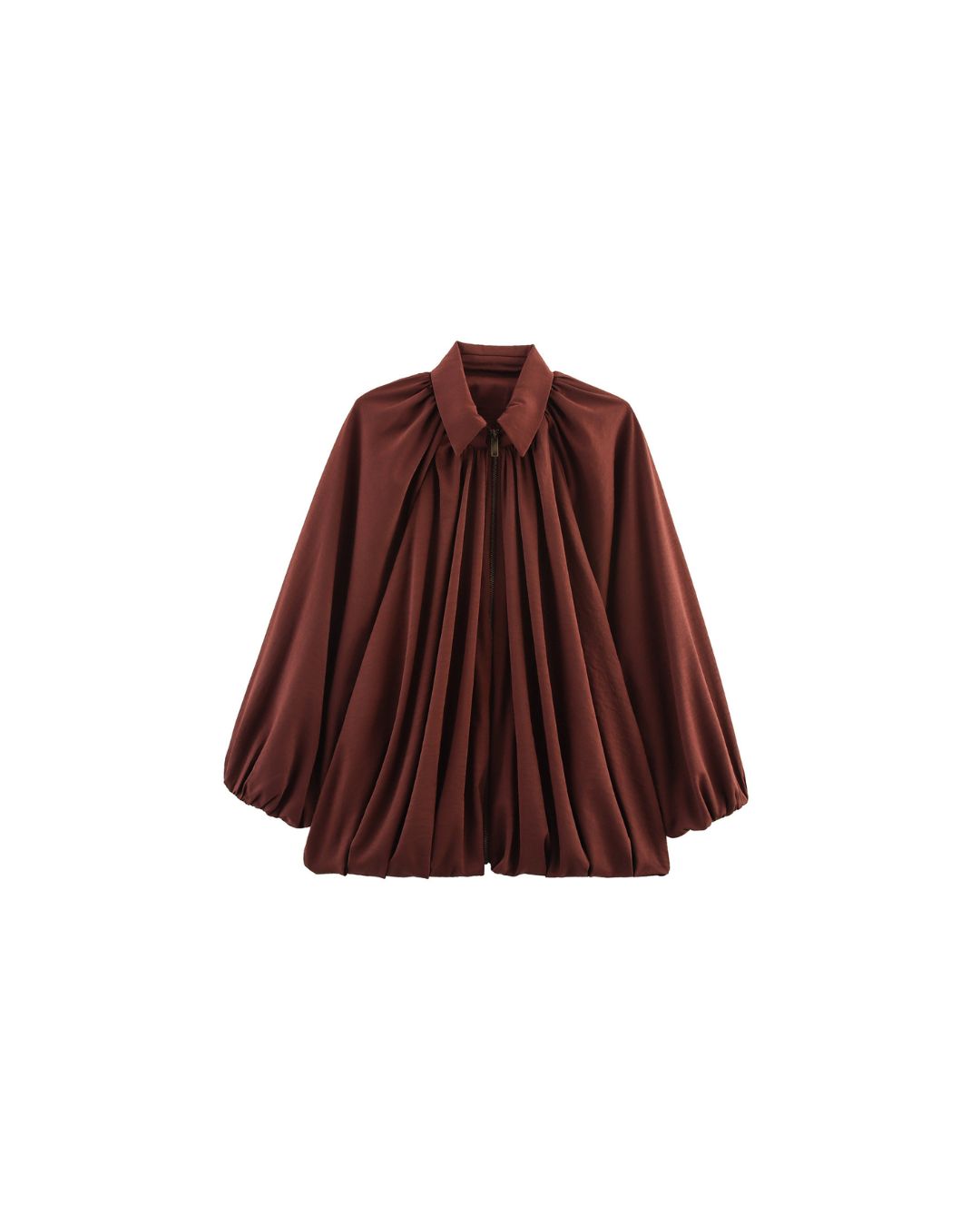 Willluxe® Oversized Batwing Sleeve Bomber Jacket