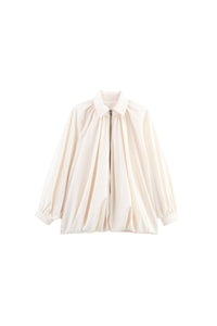 Willluxe® Oversized Batwing Sleeve Bomber Jacket