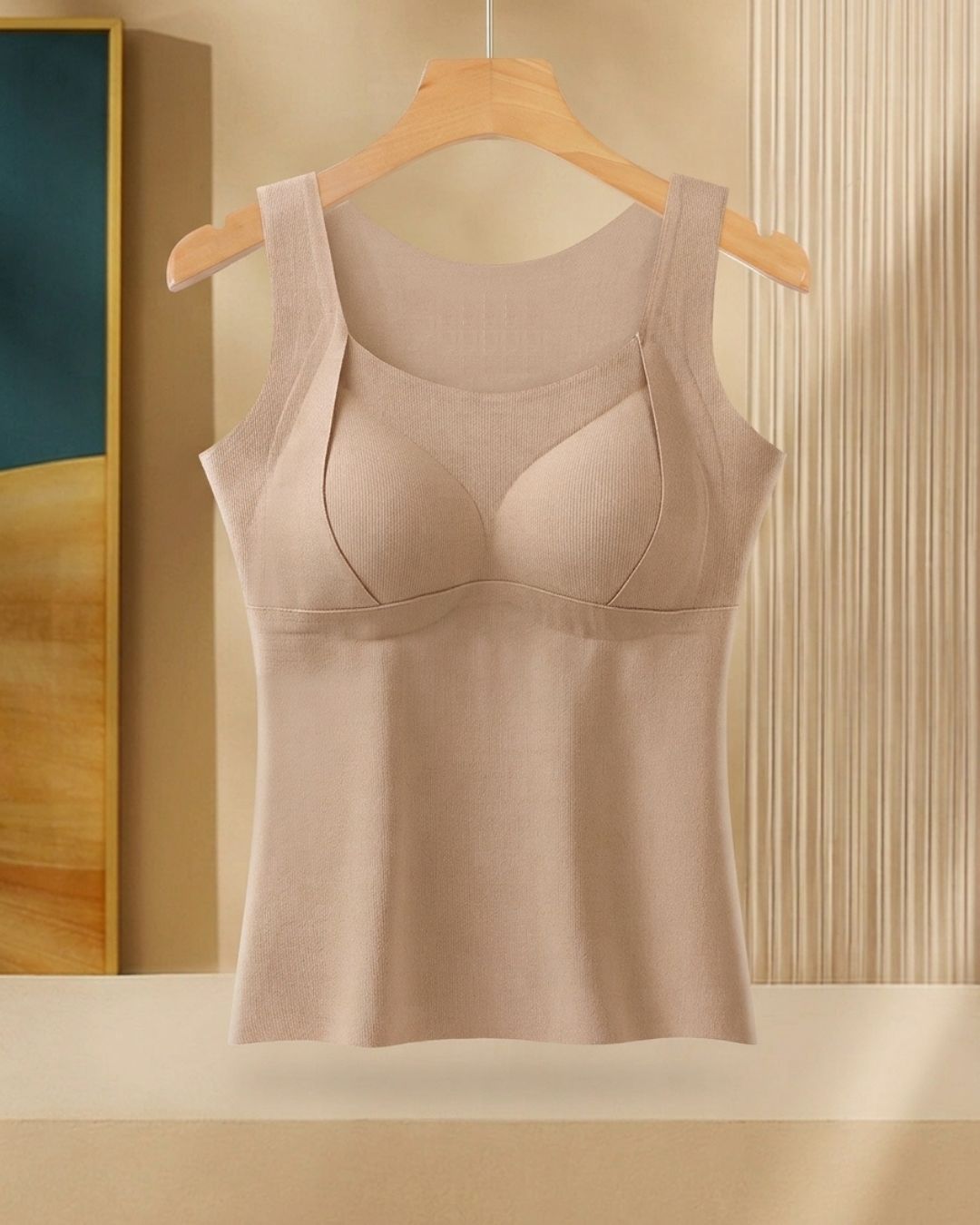 Willluxe® Warm Vest with Built-In Bra