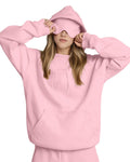 Willluxe® The Nap Hoodie Built-In Sleep Mask Pullover & Jogger Casual Set