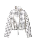 Willluxe® Retro Polka Dot Drawstring Cropped Jacket