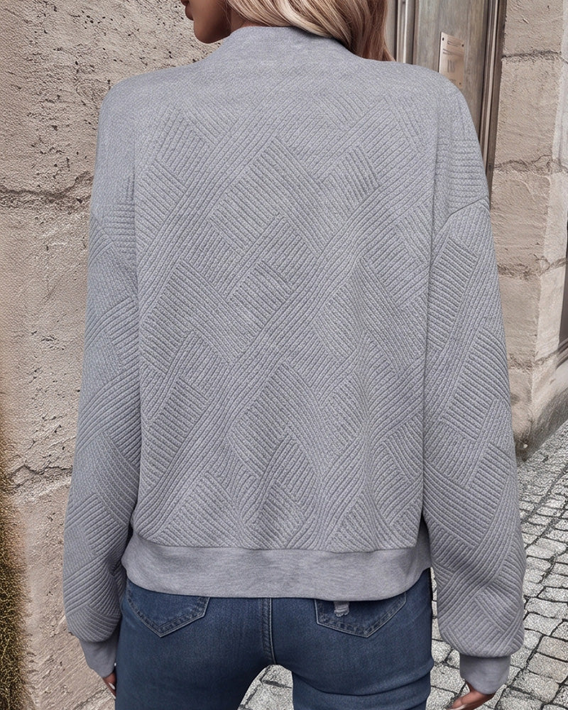 Willluxe® The Everyday Textured Bomber Jacket