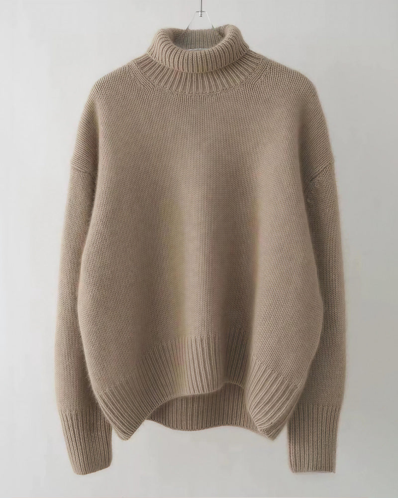 Willluxe® Chunky Oversized Turtleneck Knit Sweater