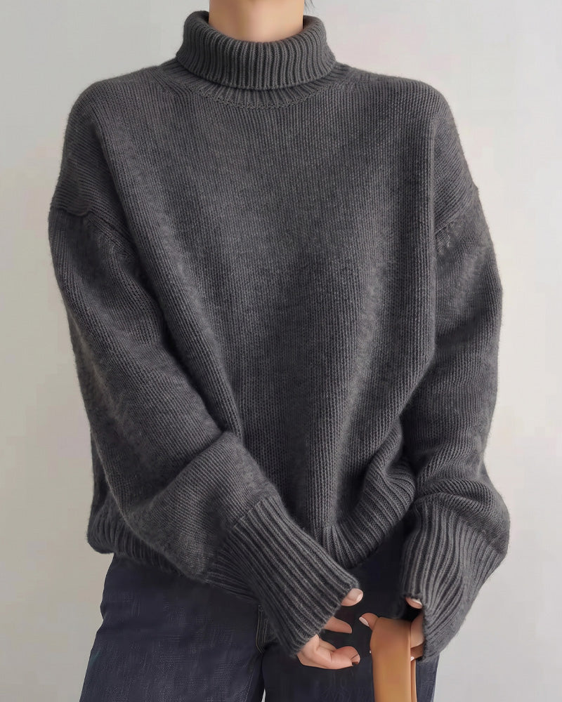 Willluxe® Chunky Oversized Turtleneck Knit Sweater