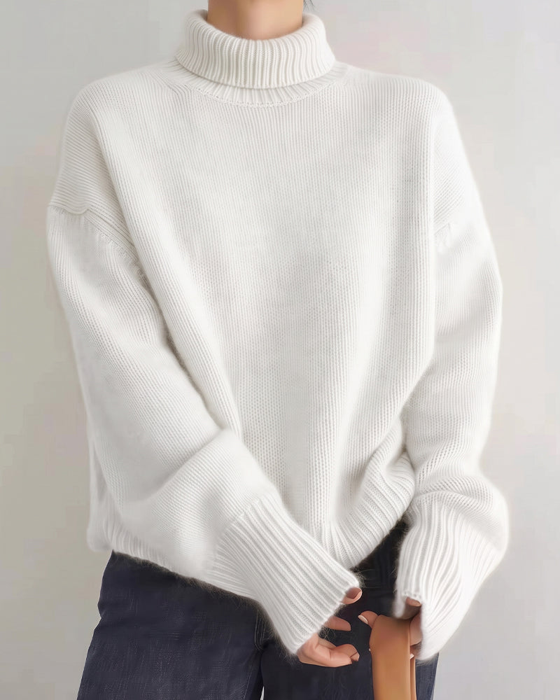 Willluxe® Chunky Oversized Turtleneck Knit Sweater