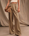 Willluxe® High-Waist Wide-Leg Casual Suit Pants