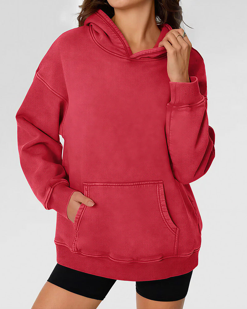 Willluxe® Vintage Wash Oversized Hoodie