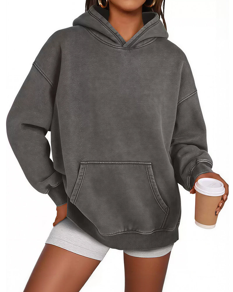 Willluxe® Vintage Wash Oversized Hoodie