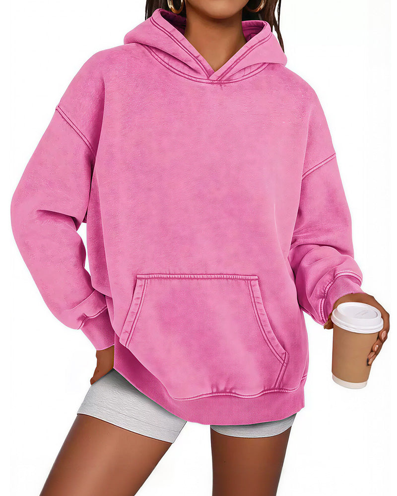 Willluxe® Vintage Wash Oversized Hoodie