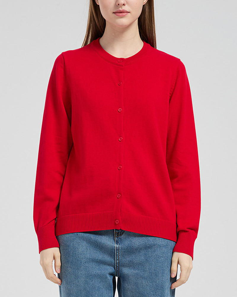 Willluxe® Lightweight Knit Button-Down Sweater Cardigan