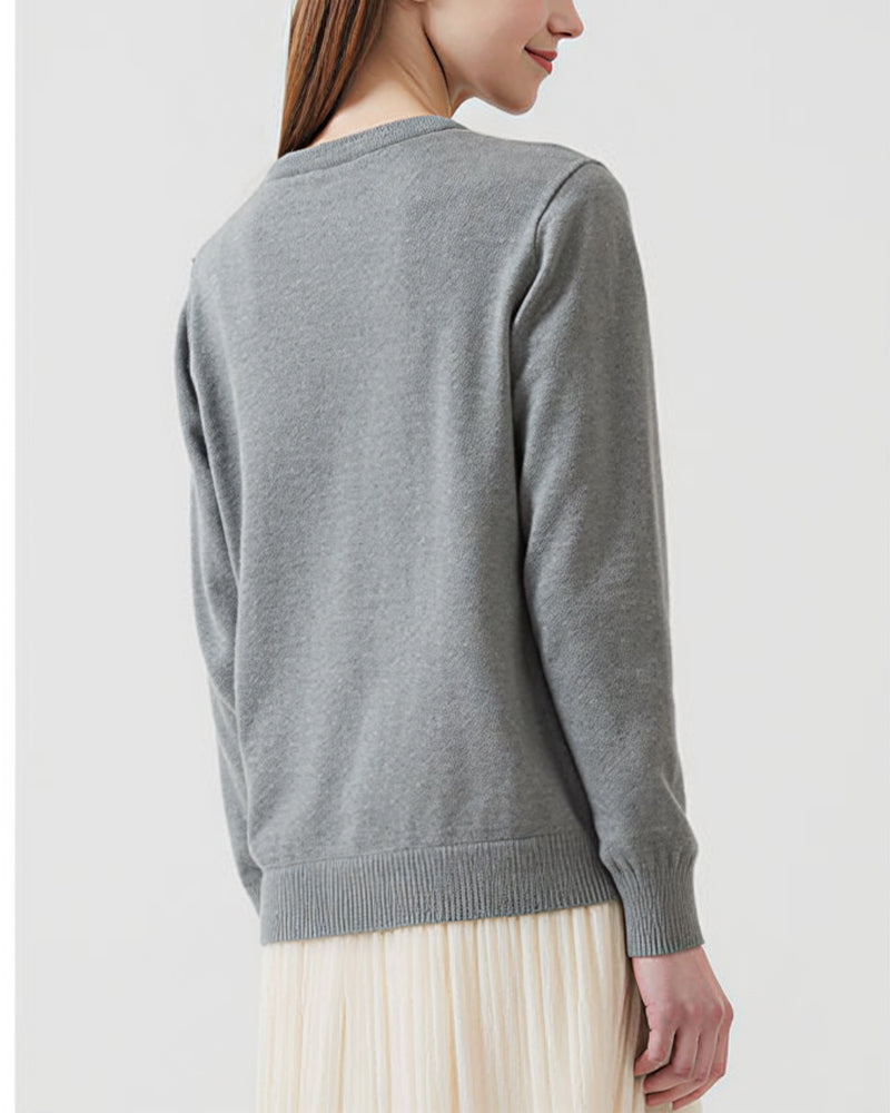 Willluxe® Lightweight Knit Button-Down Sweater Cardigan