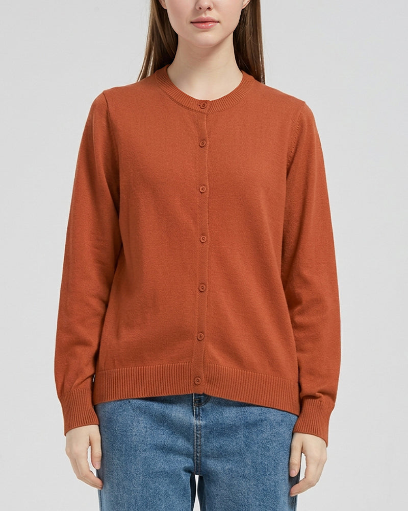 Willluxe® Lightweight Knit Button-Down Sweater Cardigan