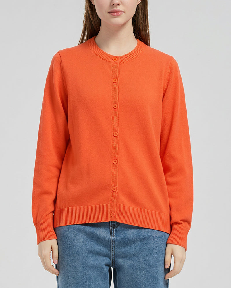 Willluxe® Lightweight Knit Button-Down Sweater Cardigan