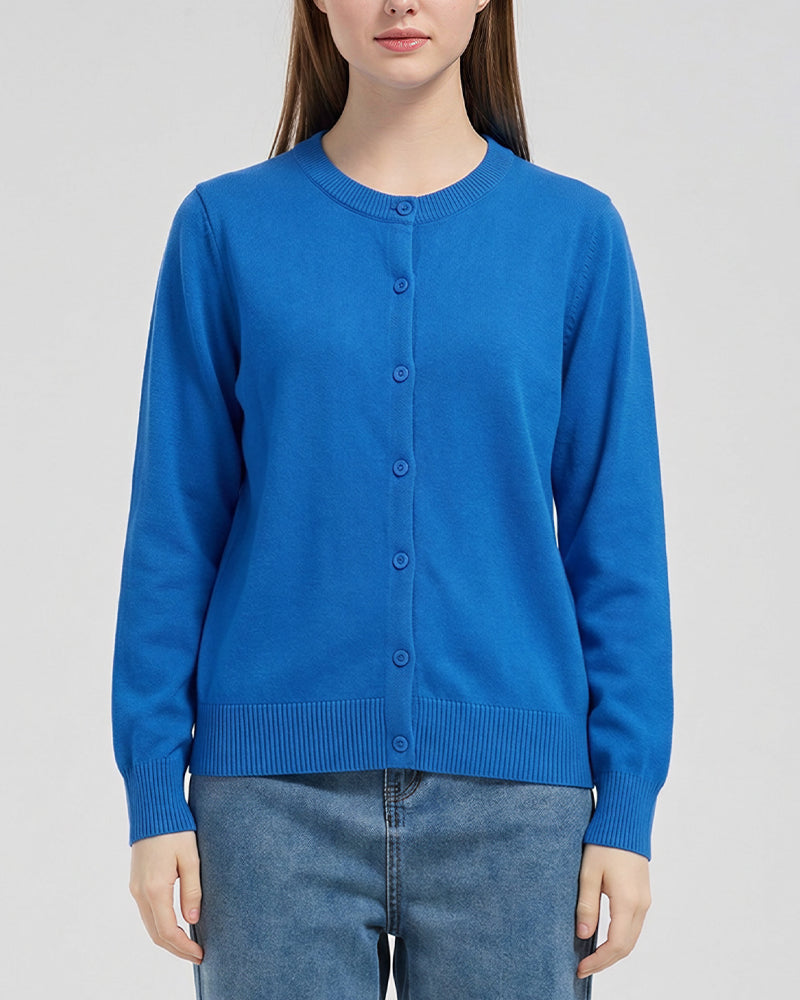 Willluxe® Lightweight Knit Button-Down Sweater Cardigan