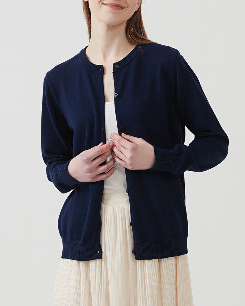Willluxe® Lightweight Knit Button-Down Sweater Cardigan