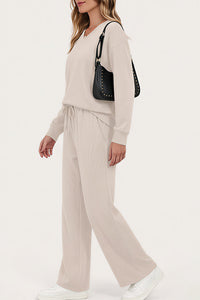 Willluxe®  V-Neck Lounge & Commuter Two-Piece Set